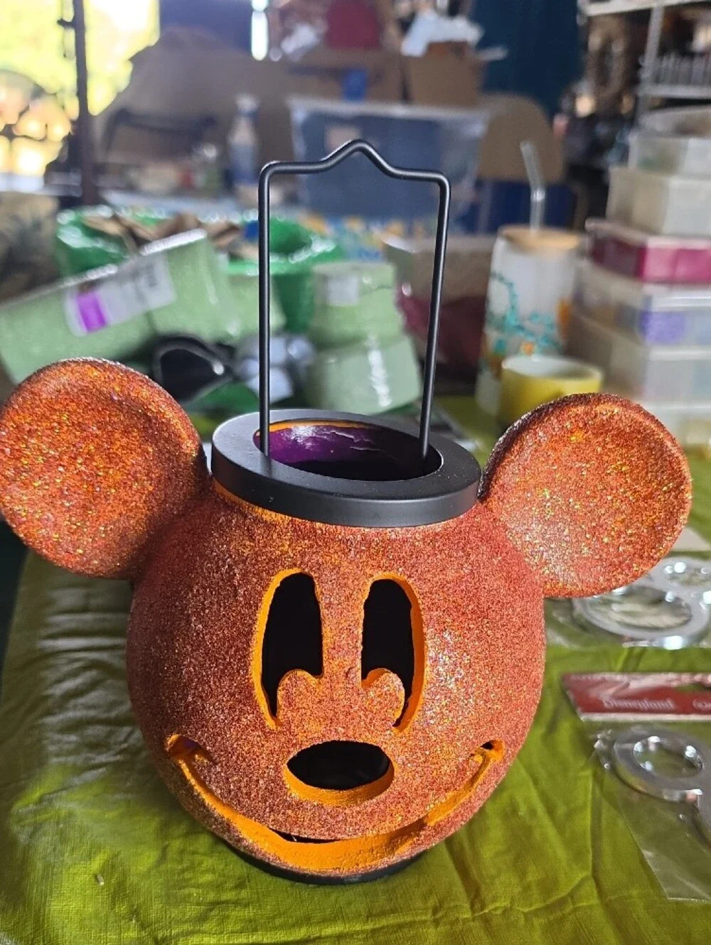 Disney glittered mickey